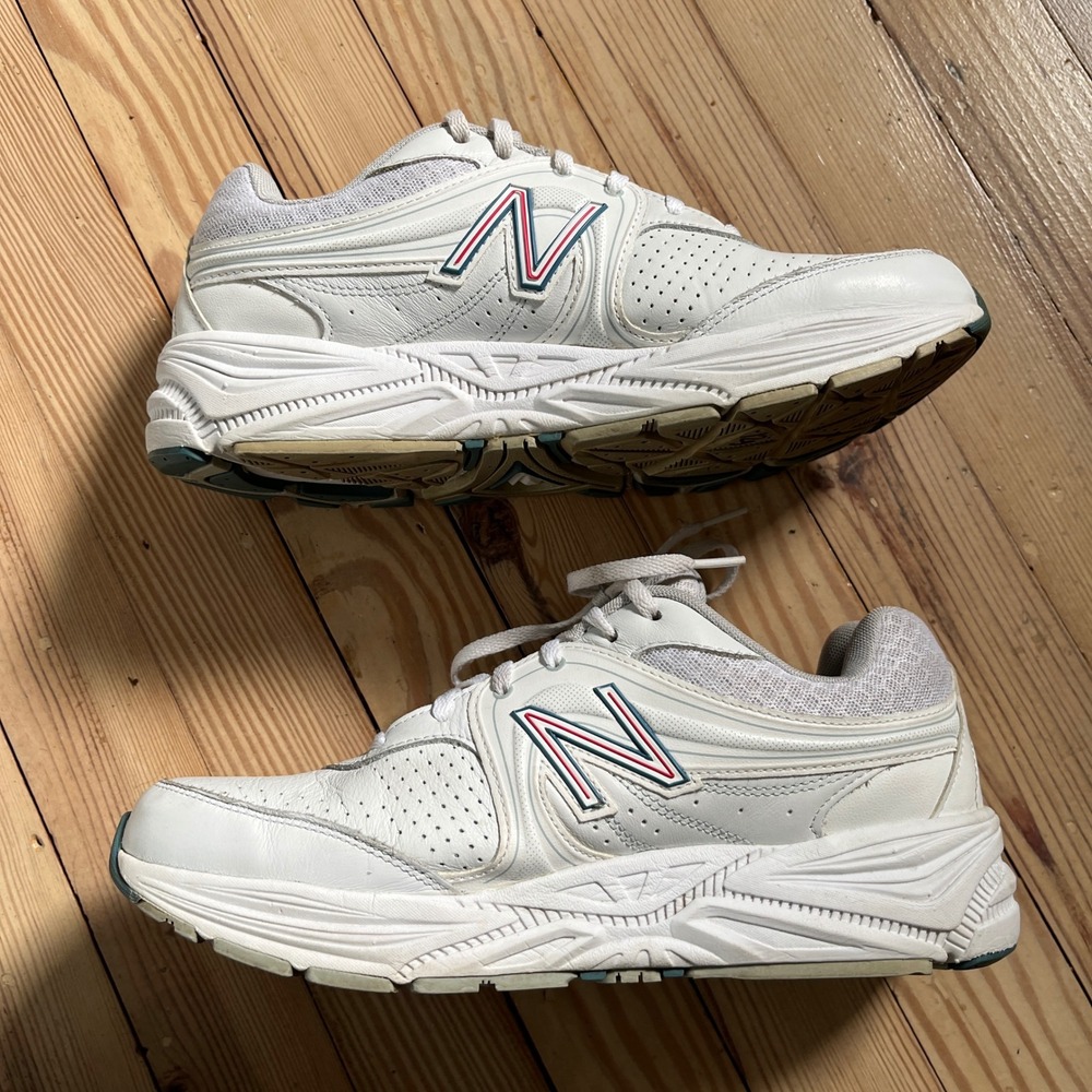 New Balance 840 Walking Shoes Womens 9.5 White Leather ABZORB Sneakers WW840 - Picture 3 of 9